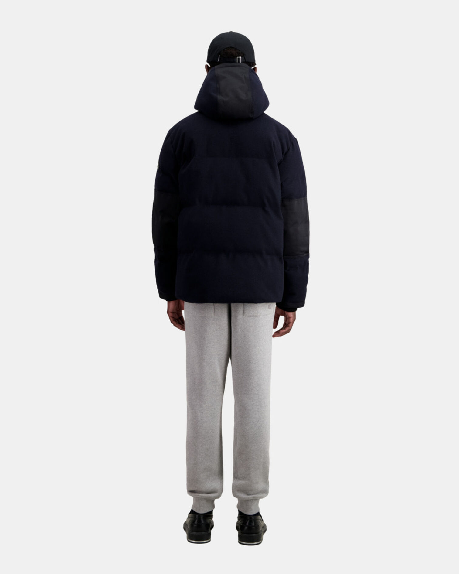 Doudoune bleu marine en flanelle, NAVY, hi-res image number null