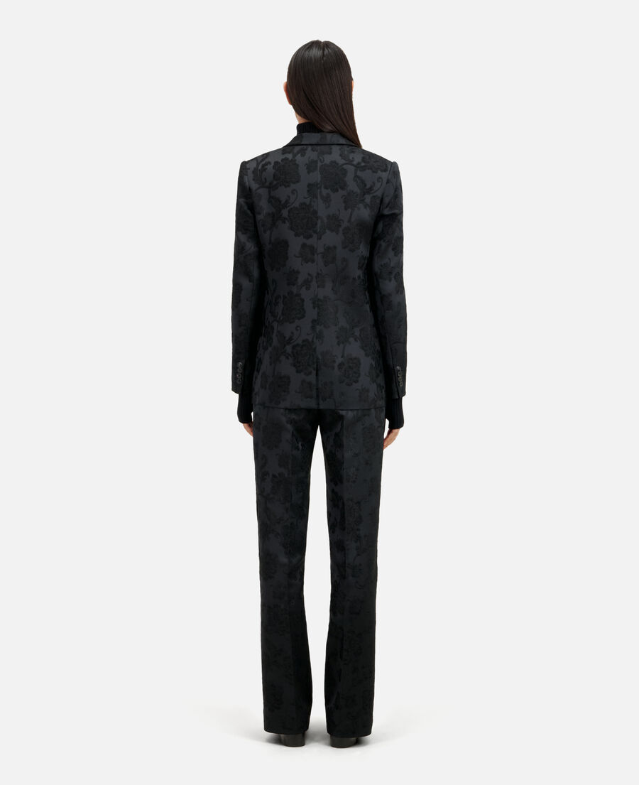 Black floral suit jacket | The Kooples - US