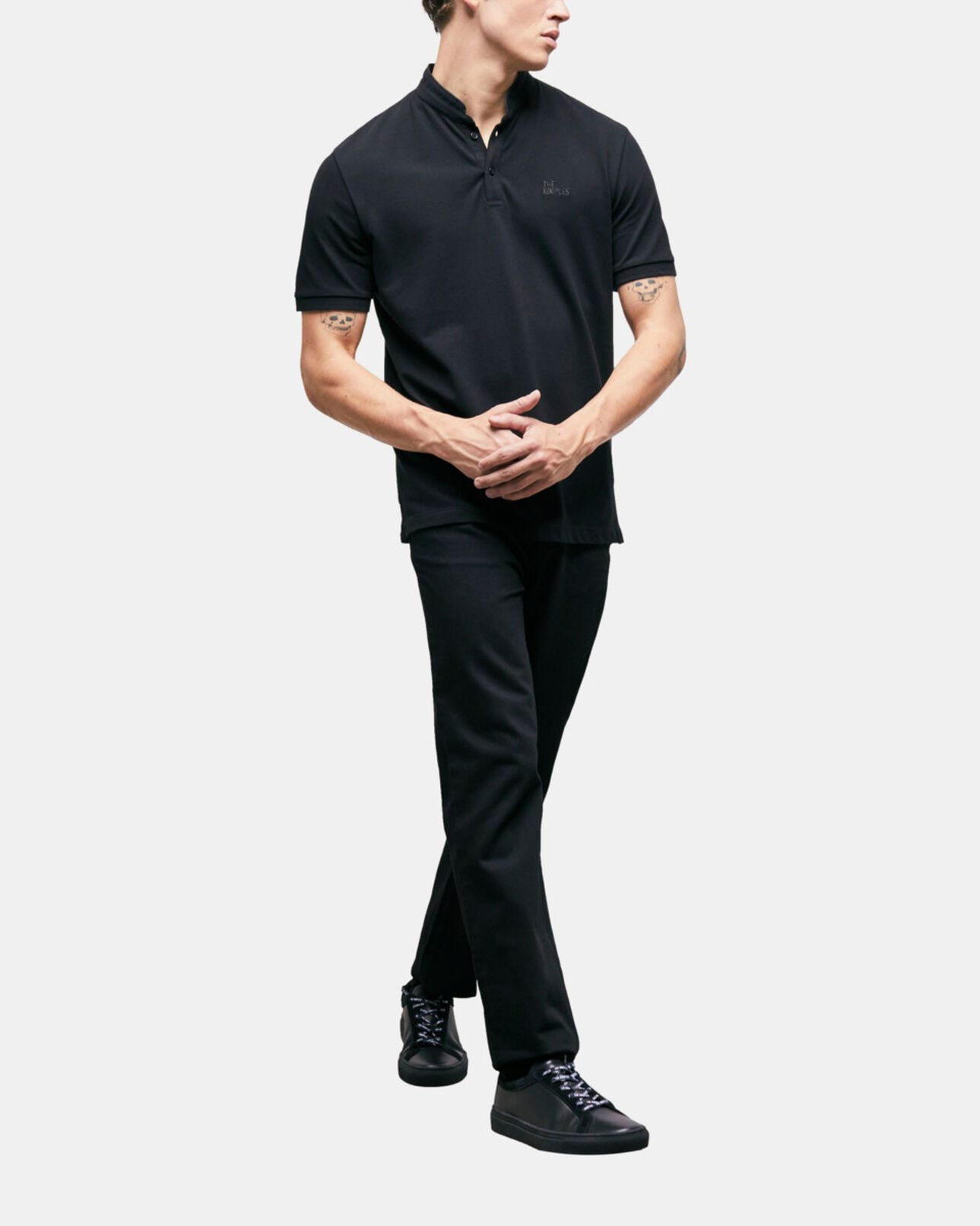 The Kooples HOMME BLACK polo noir