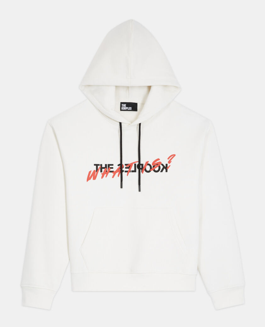 The Kooples WOMEN ECRU ecru sweatshirt with what is screen print