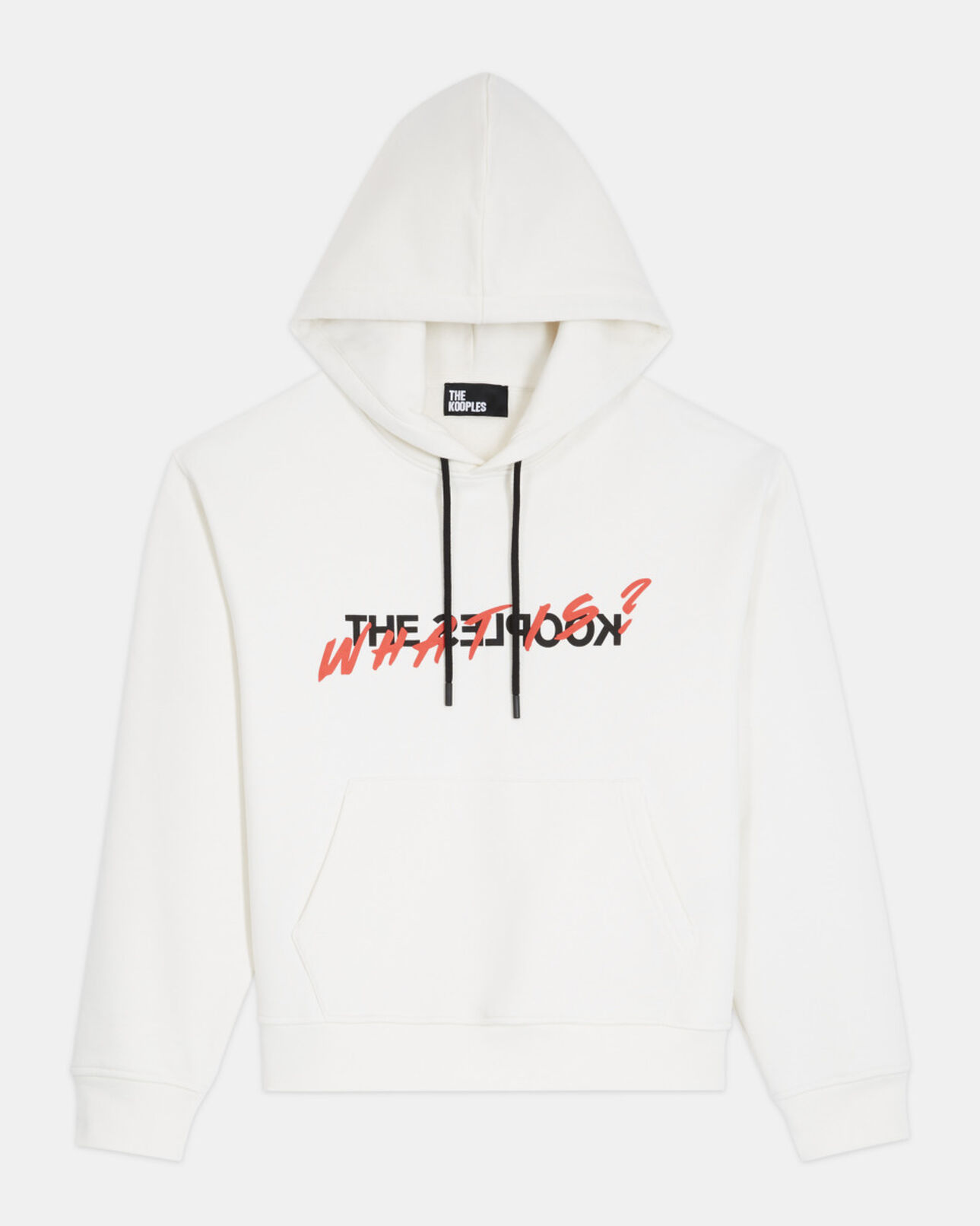 The Kooples MUJER ECRU sudadera blanco crudo serigrafía what is