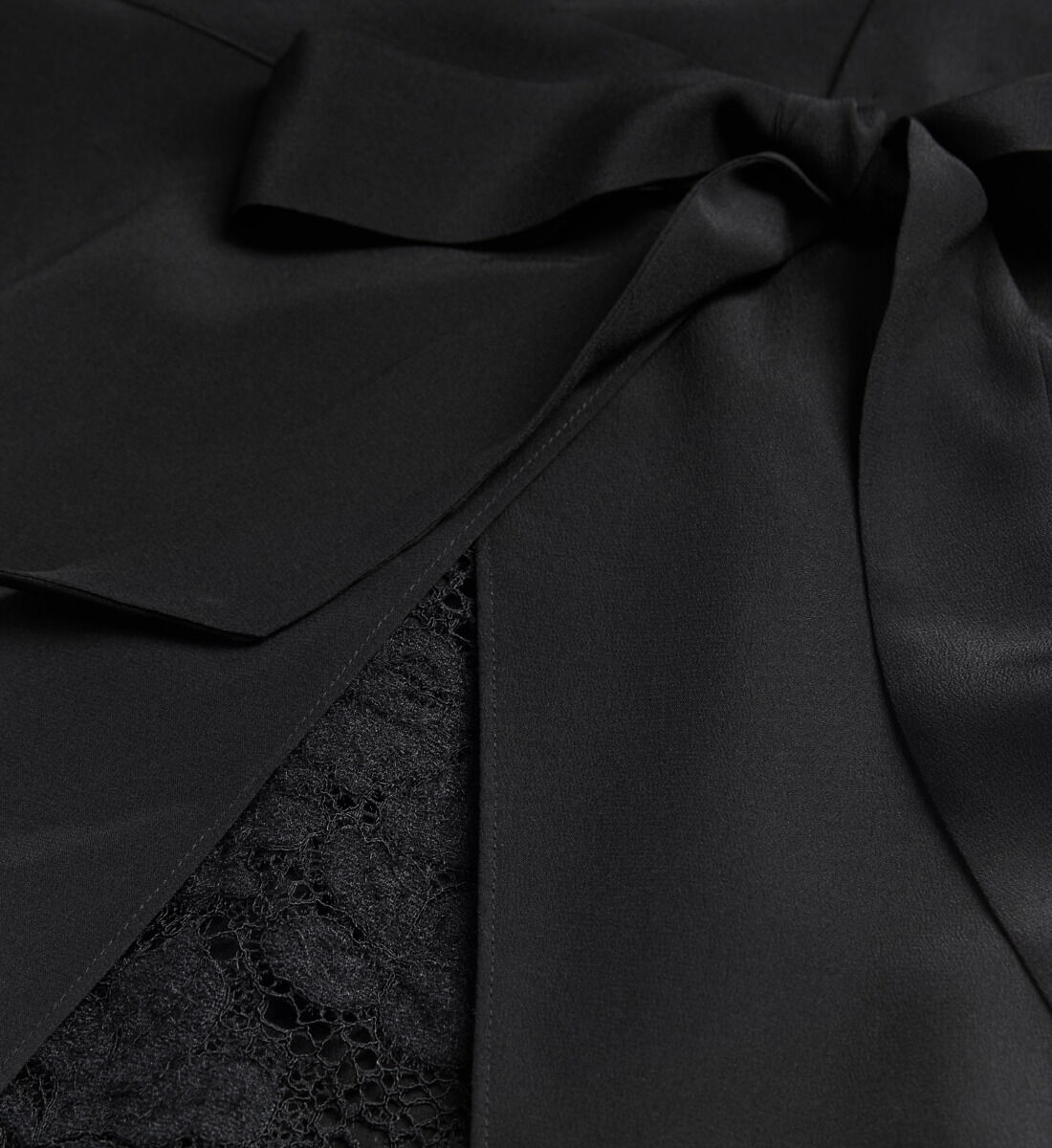 Long black silk dress The Kooples UK