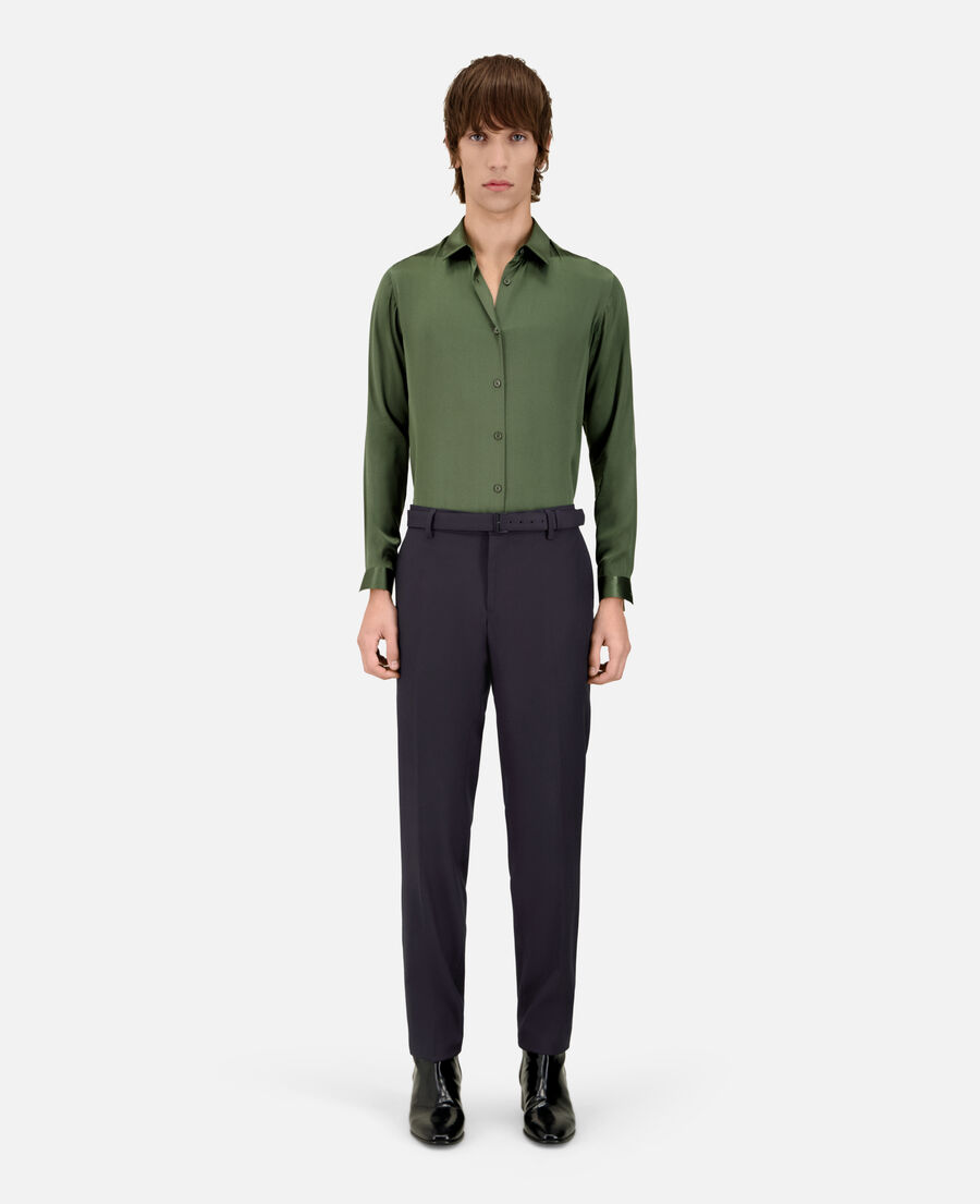 The Kooples HOMME DARK NAVY pantalon de costume super 100's en laine marine
