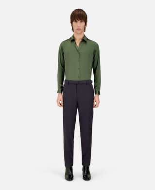 The Kooples HOMME DARK NAVY pantalon de costume super 100's en laine marine