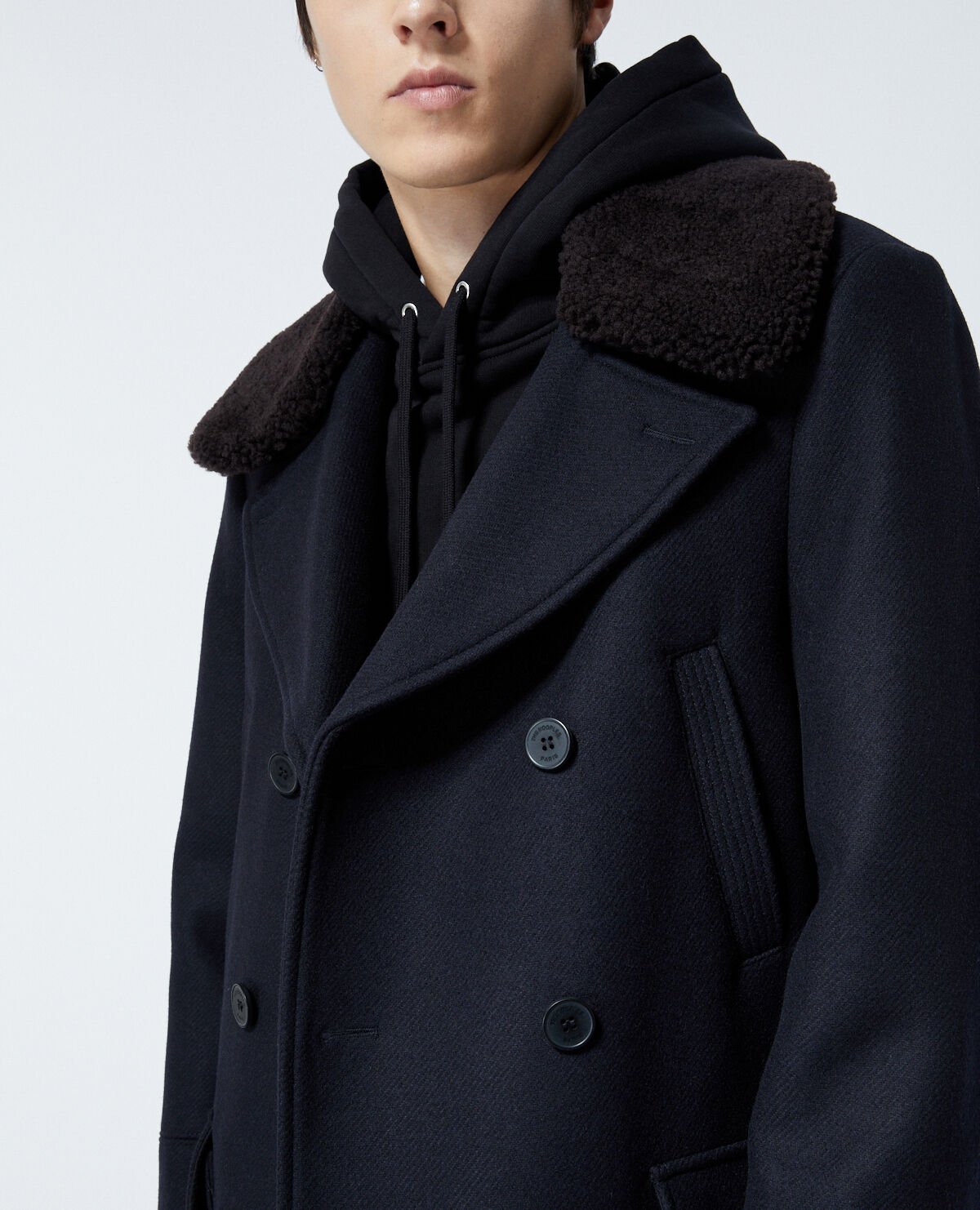 Navy blue outlet coat mens