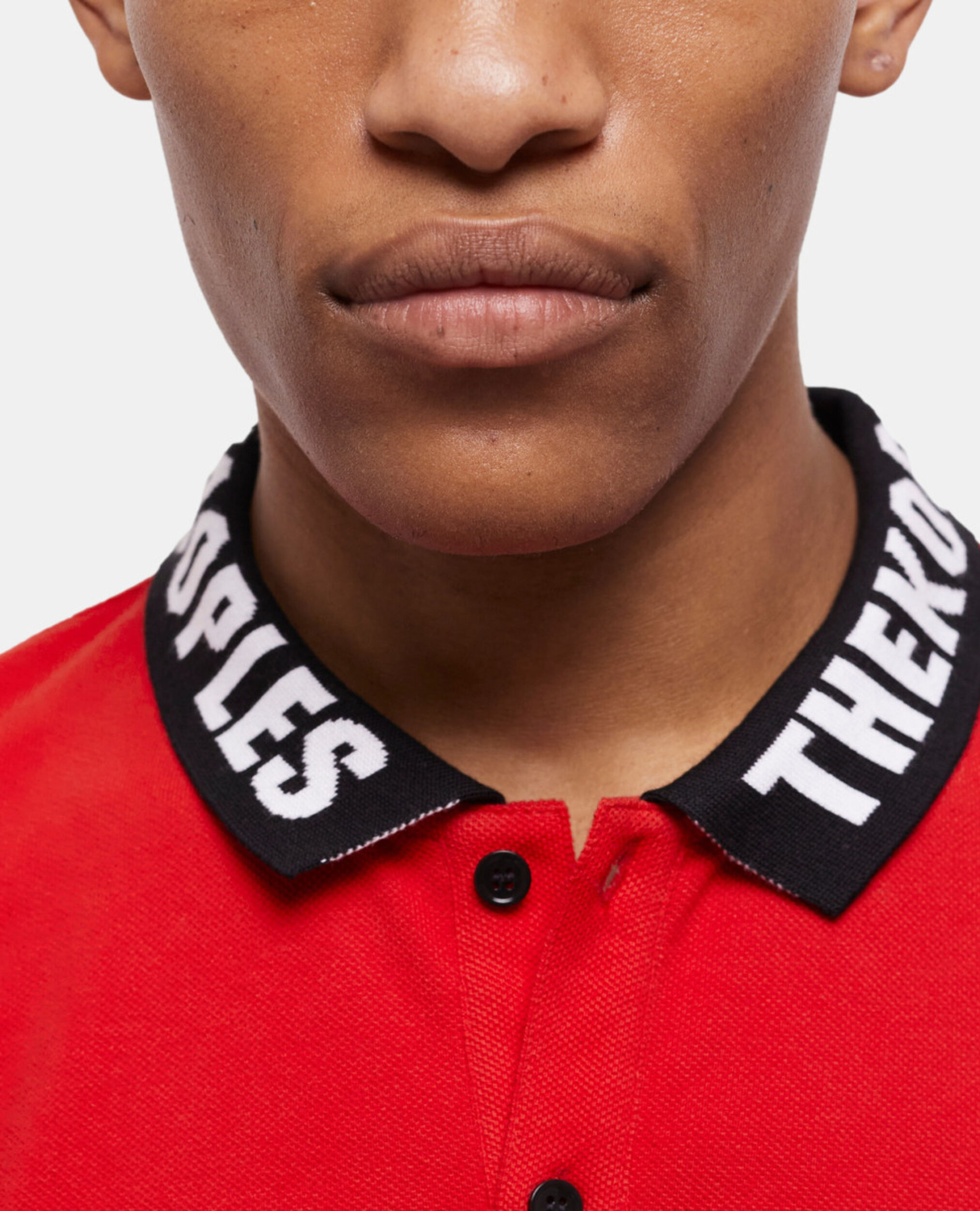 Red logo polo shirt, RED, hi-res image number null