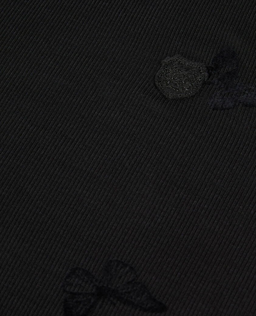 The Kooples FEMME BLACK t-shirt manches longues noir