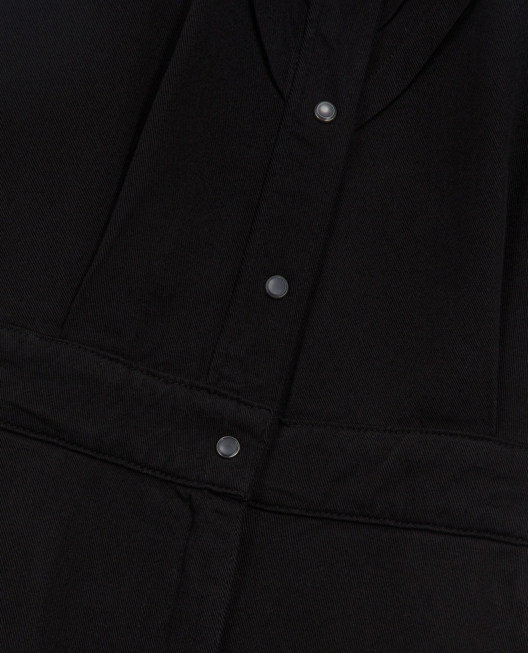 Flowing short-sleeve black playsuit, BLACK, hi-res image number null