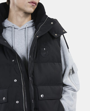 The Kooples MEN BLACK black sleeveless down jacket