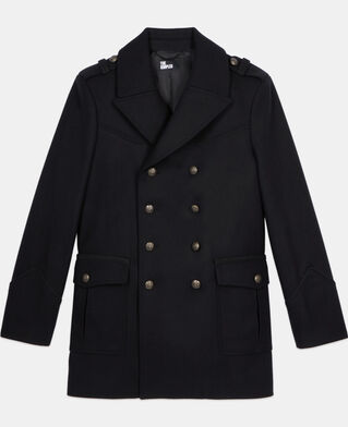 The Kooples HOMME BLACK caban style officier noir