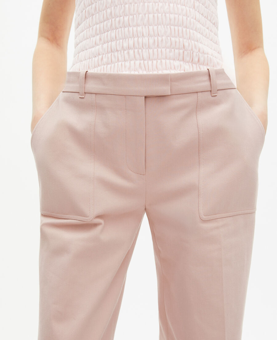 The Kooples WOMEN LILA light pink wide-leg pants
