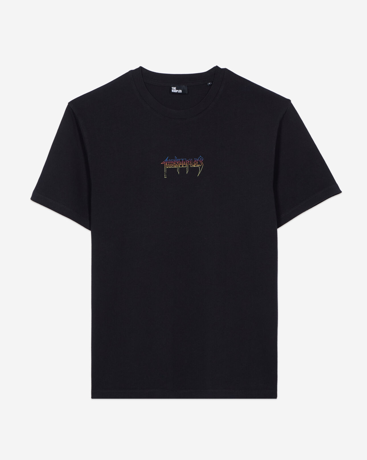 The Kooples H BLACK WASHED black silkscreen t-shirt