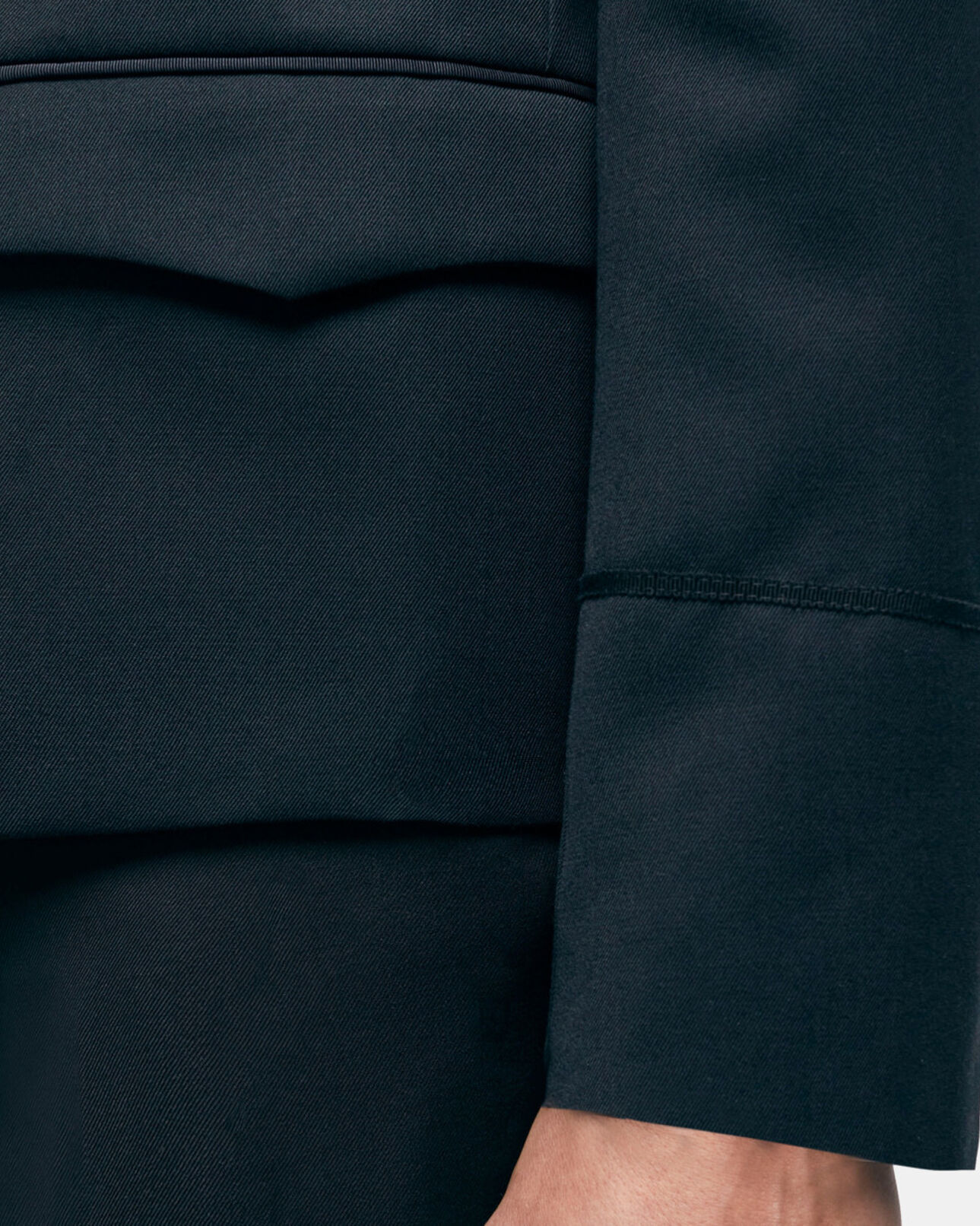 The Kooples MEN BLACK black wool suit jacket