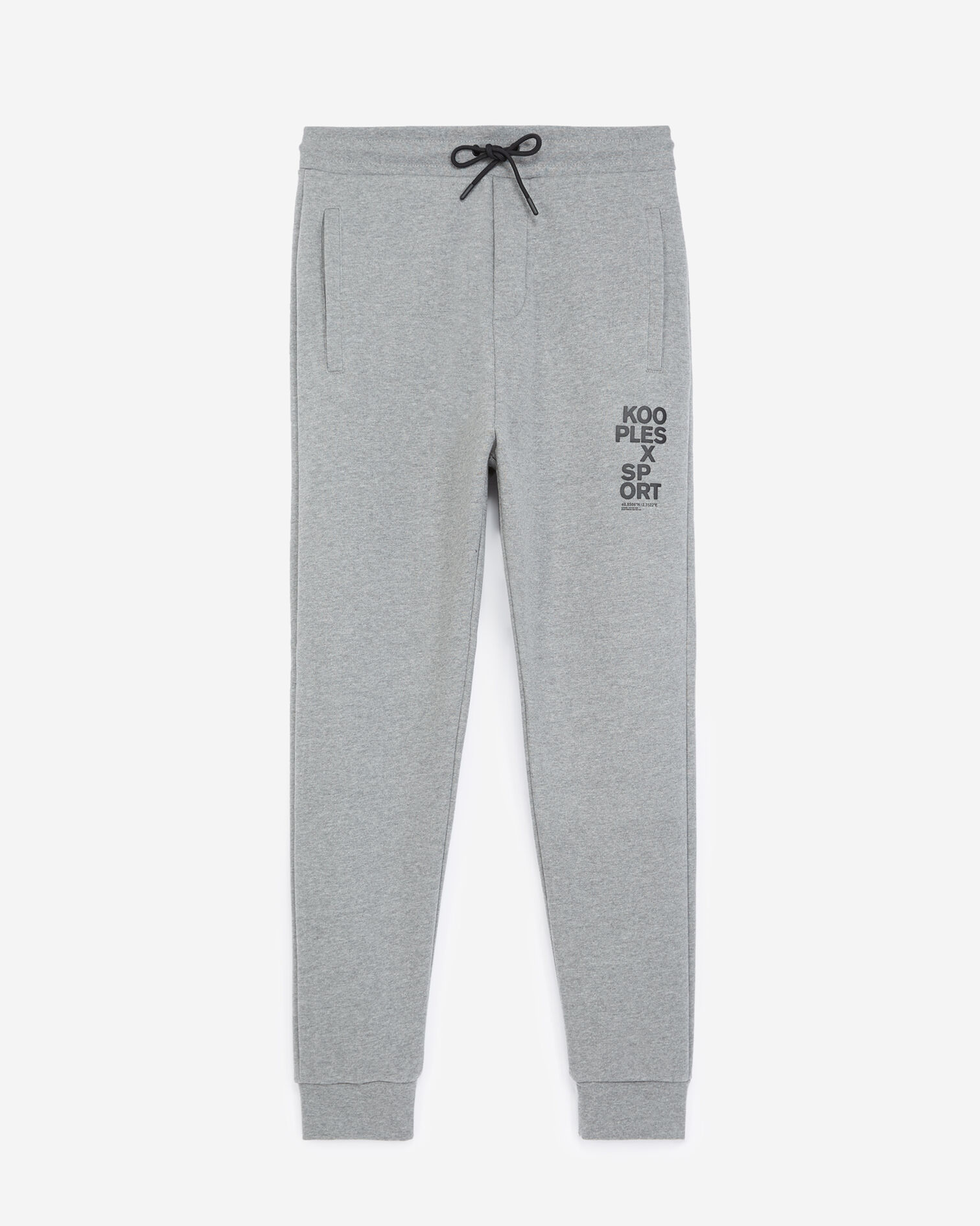 Gray jogging pants, MIDDLE GREY MELANGE, hi-res image number null