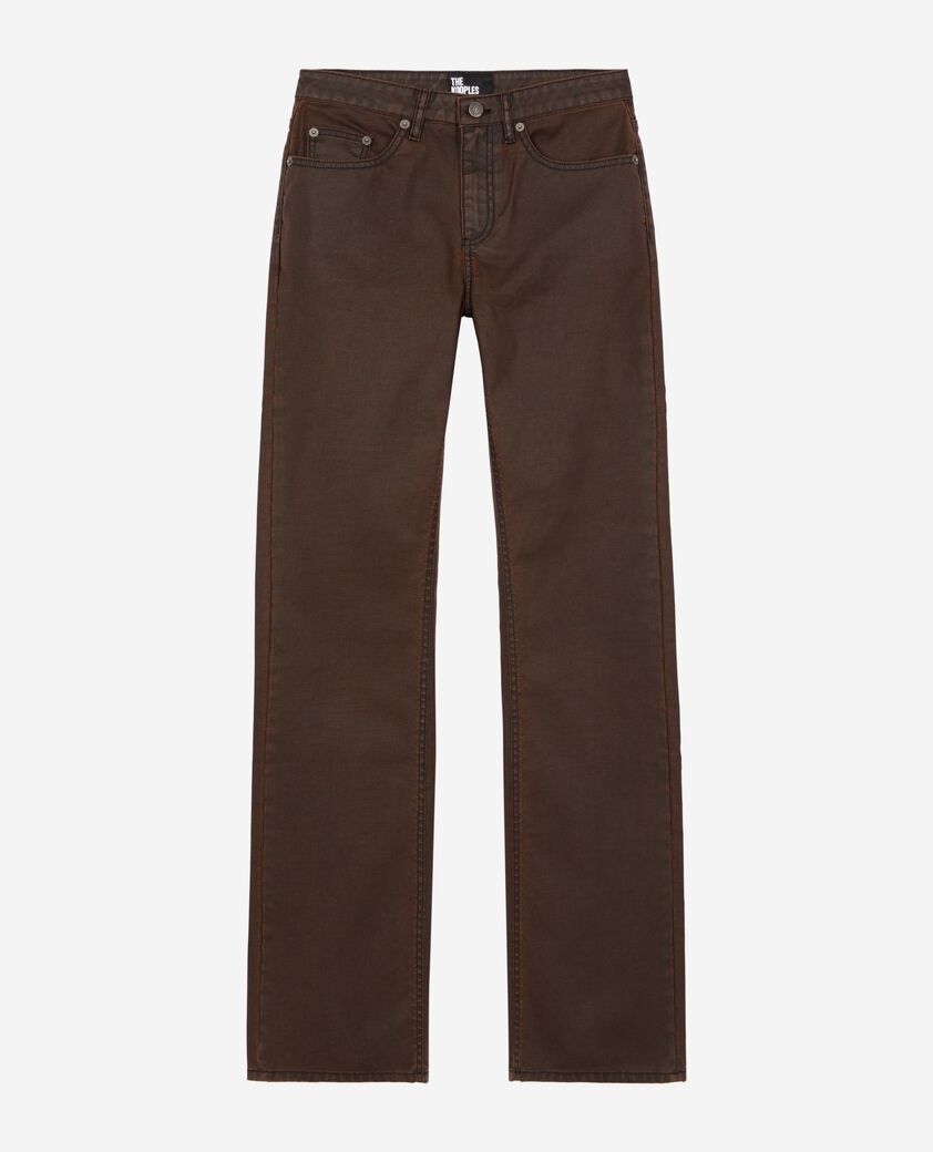 The Kooples WOMEN BROWN brown flared jeans