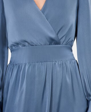 The Kooples WOMEN BLUE VINTAGE short blue dress