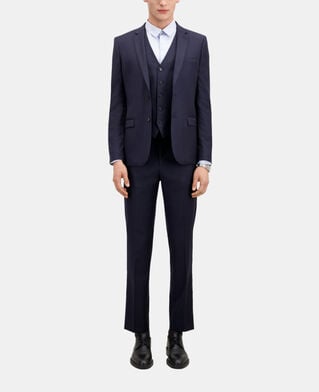 The Kooples HOMME NAVY veste de costume bleu marine en laine