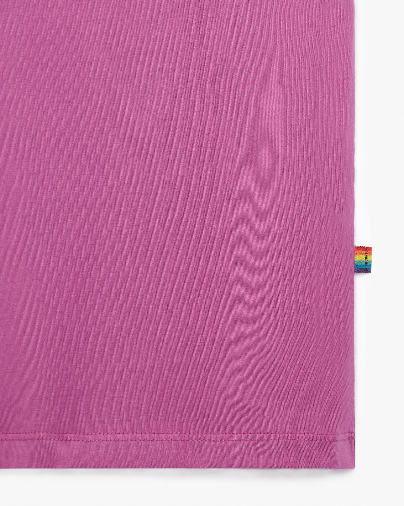 The Kooples HOMME PURPLE t-shirt rose coton brodé ton sur ton