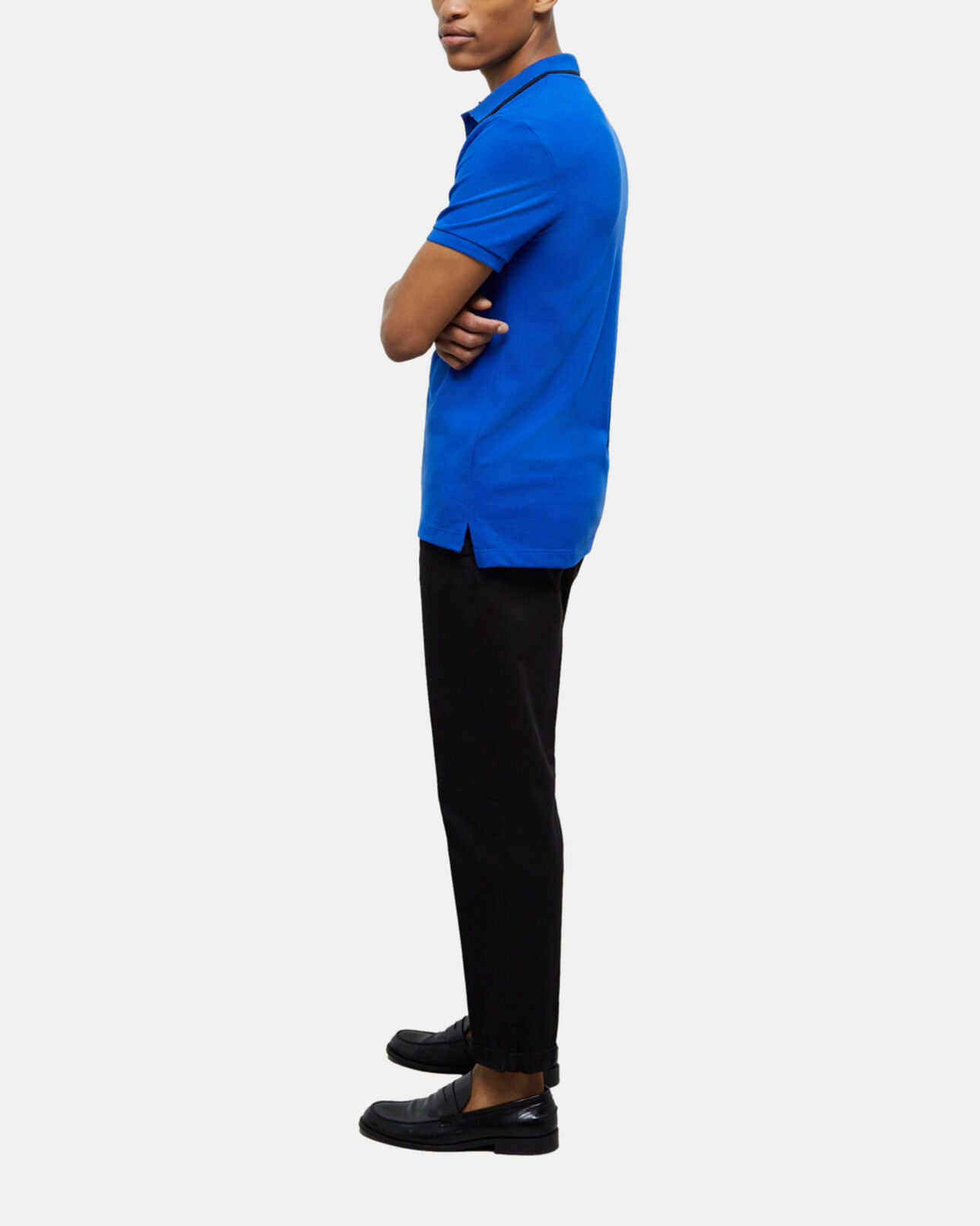 The Kooples MEN BLUE ELECTRIC blue polo shirt
