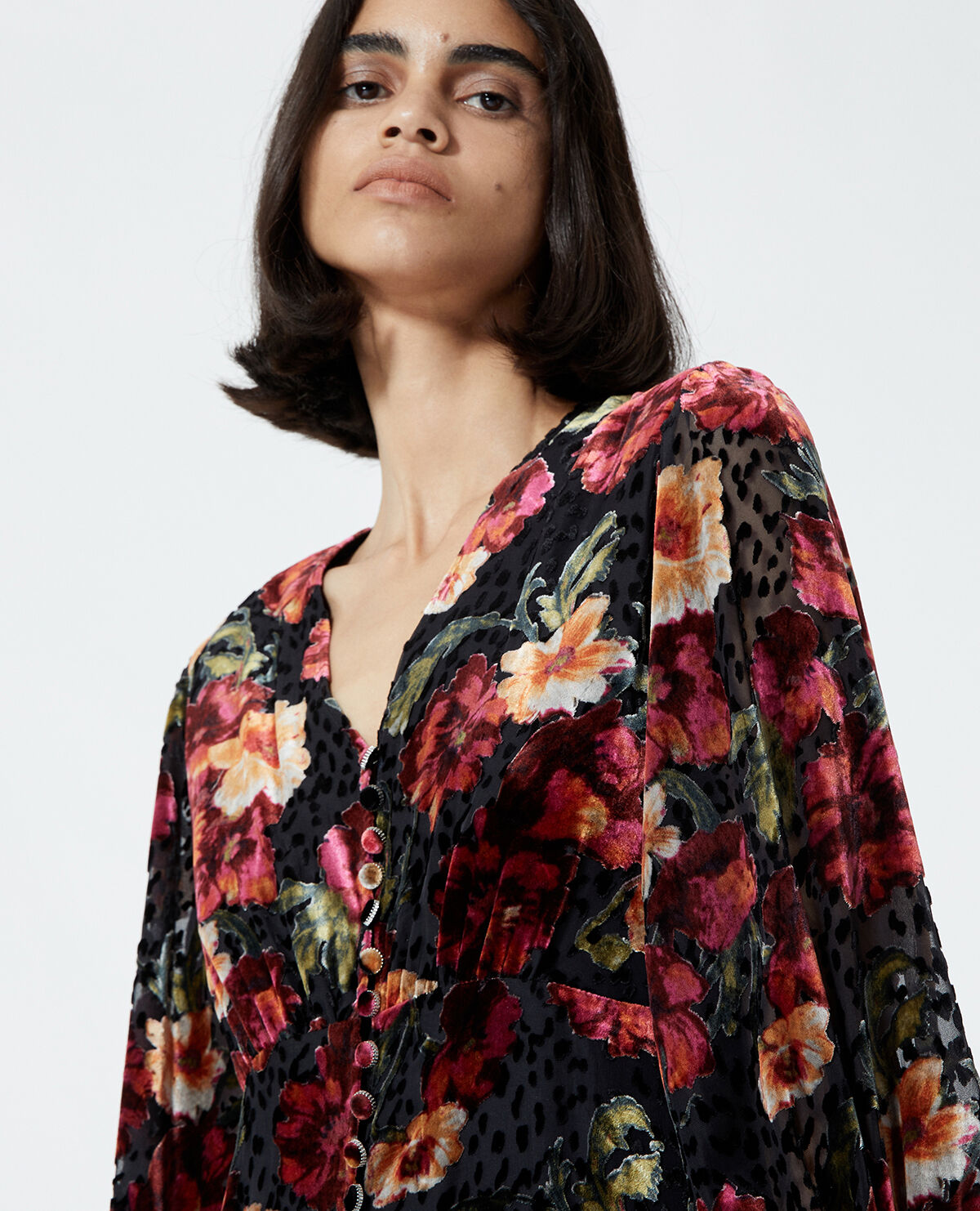 Robe the kooples soie fleurs new arrivals