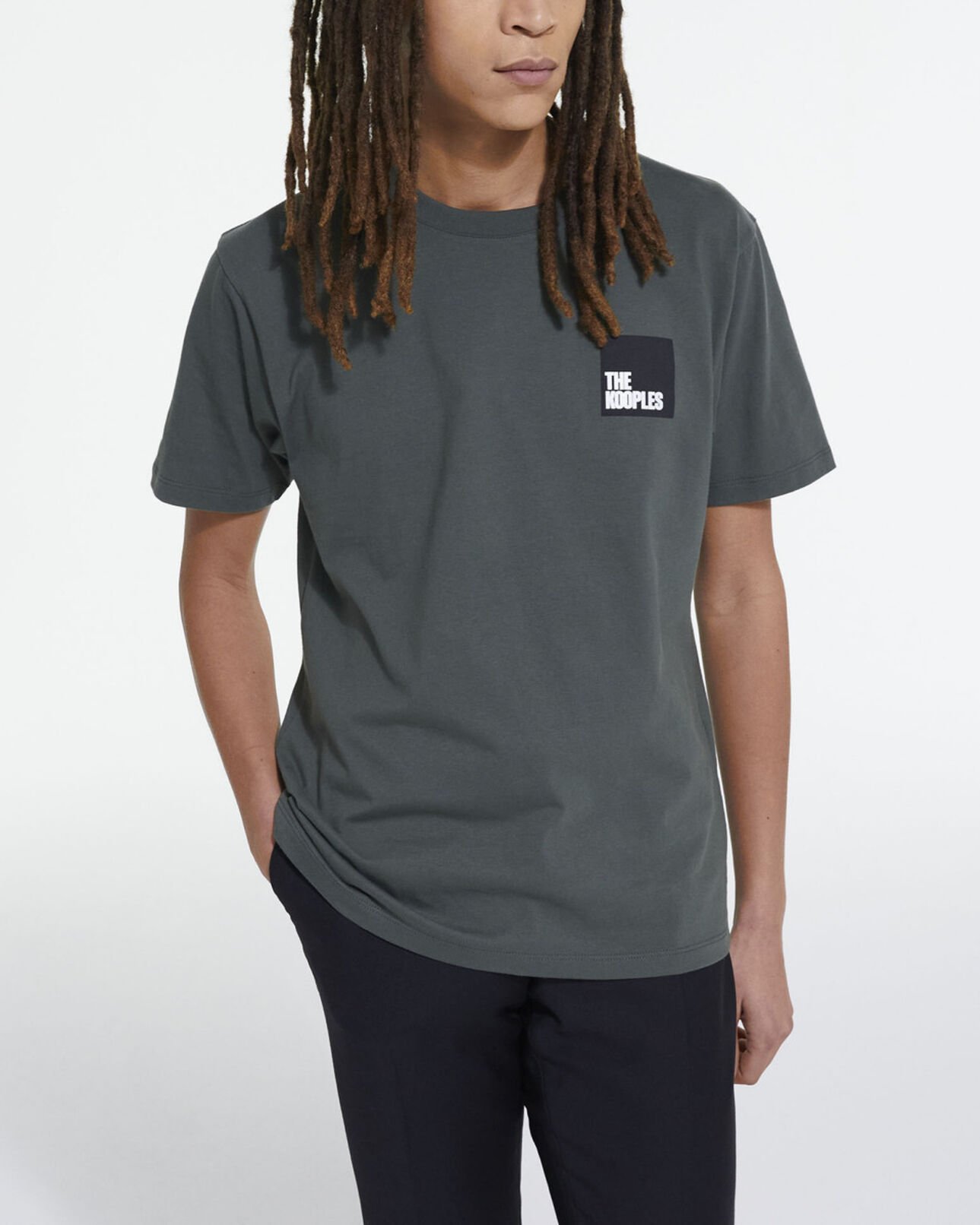 The Kooples HERREN FORET grünes t-shirt