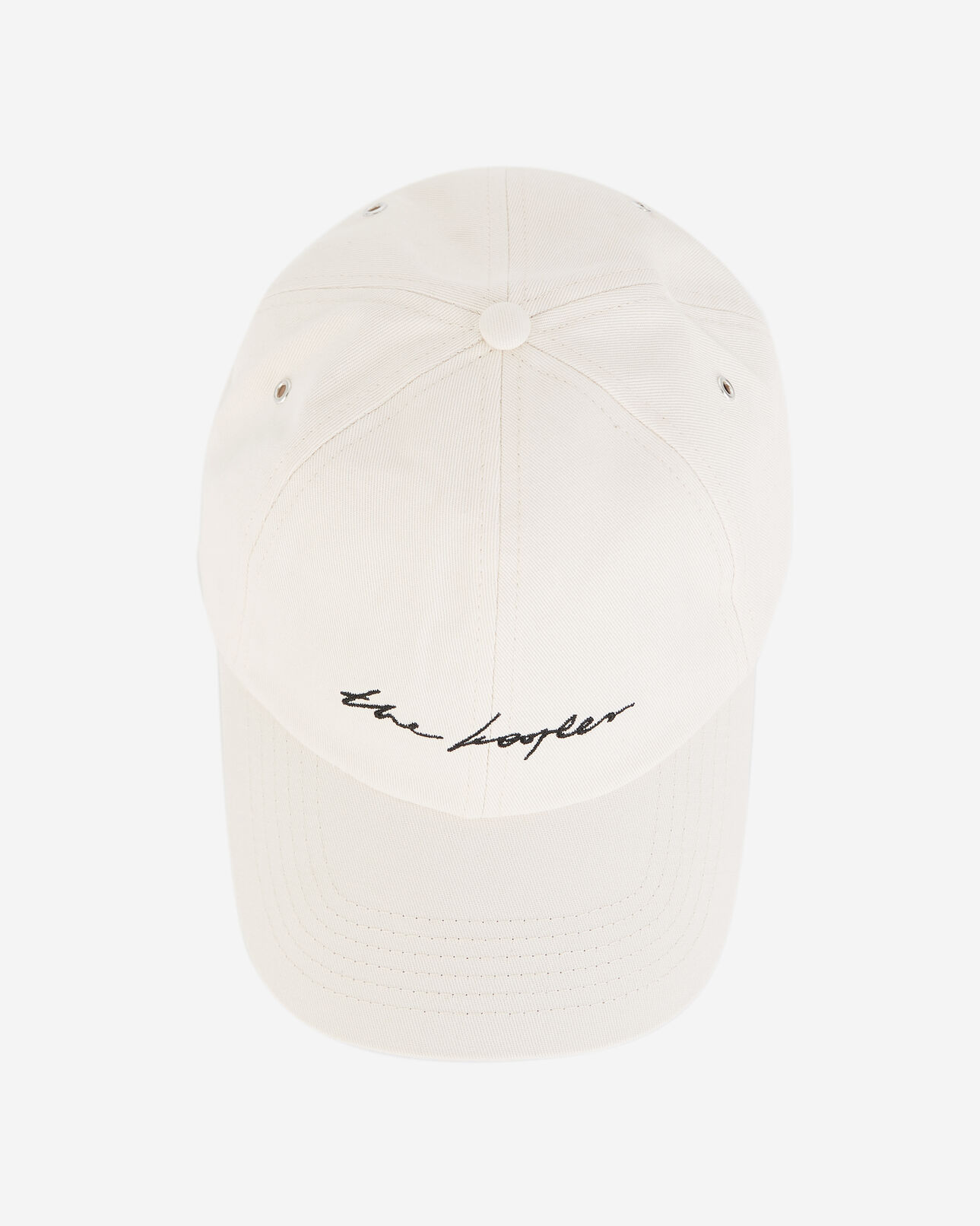 The Kooples HOMBRE ECRU gorra algodón blanco crudo logotipo bordado