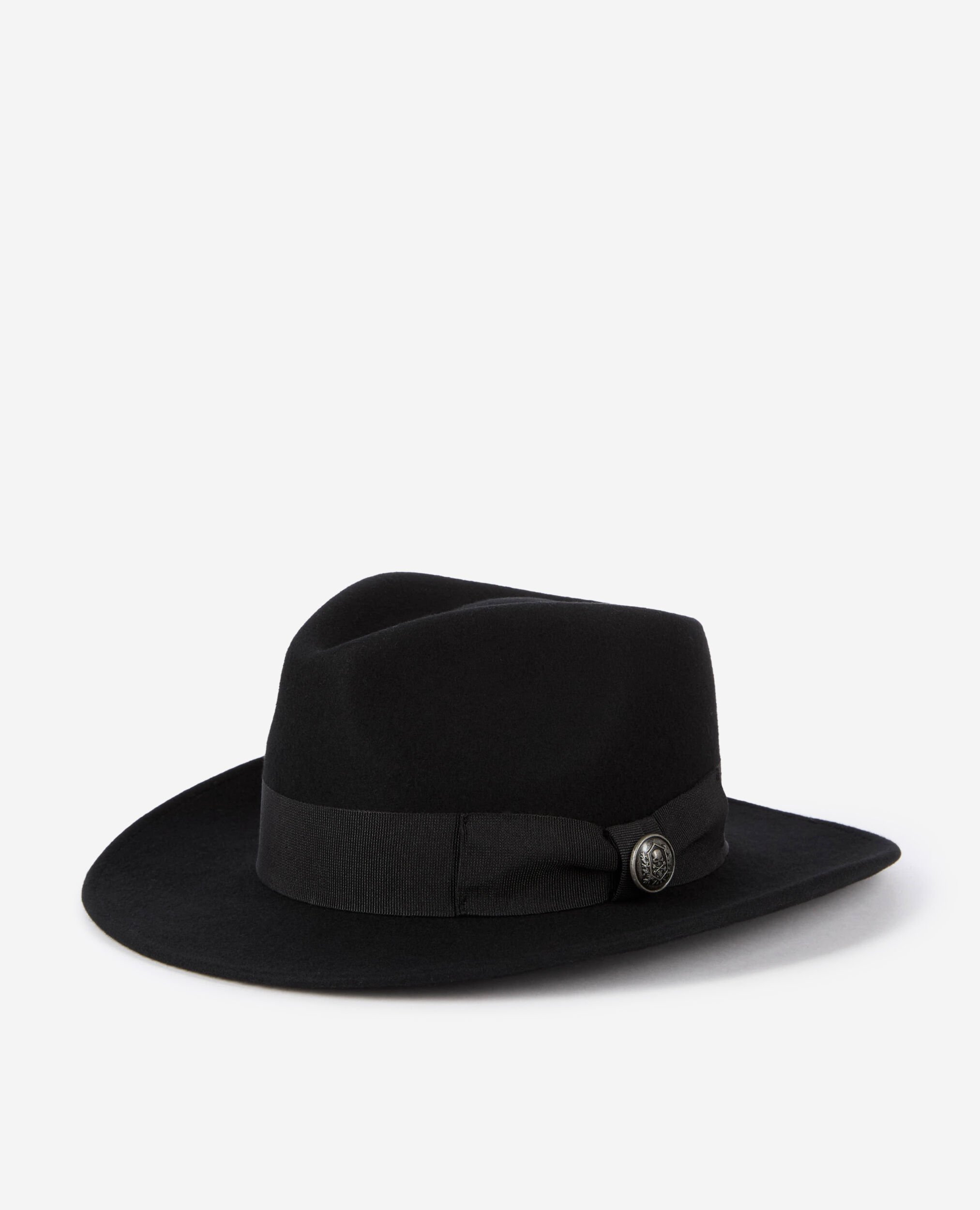 Chapeau en laine noir, BLACK, hi-res image number null