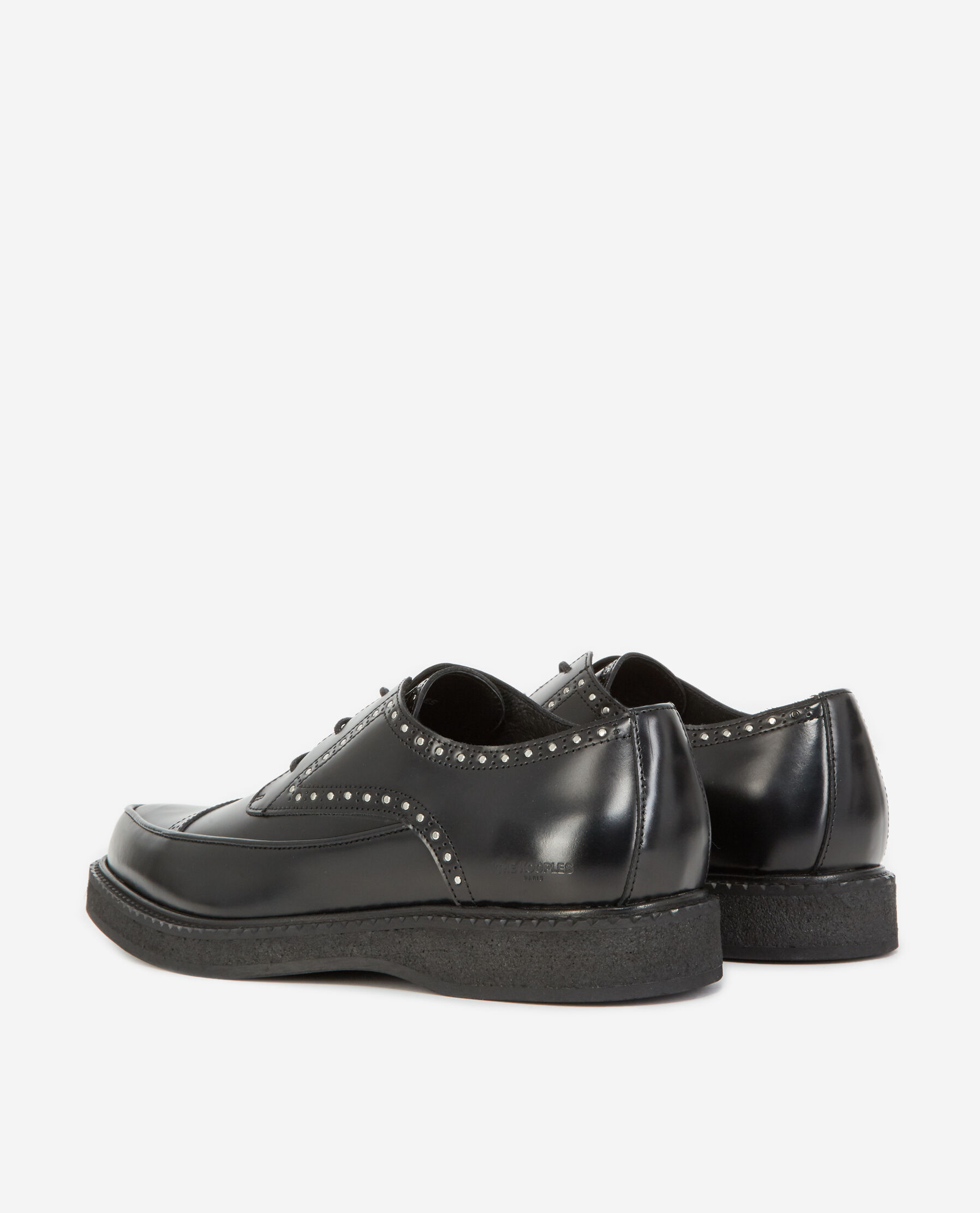 Studded black shoes in leather The Kooples
