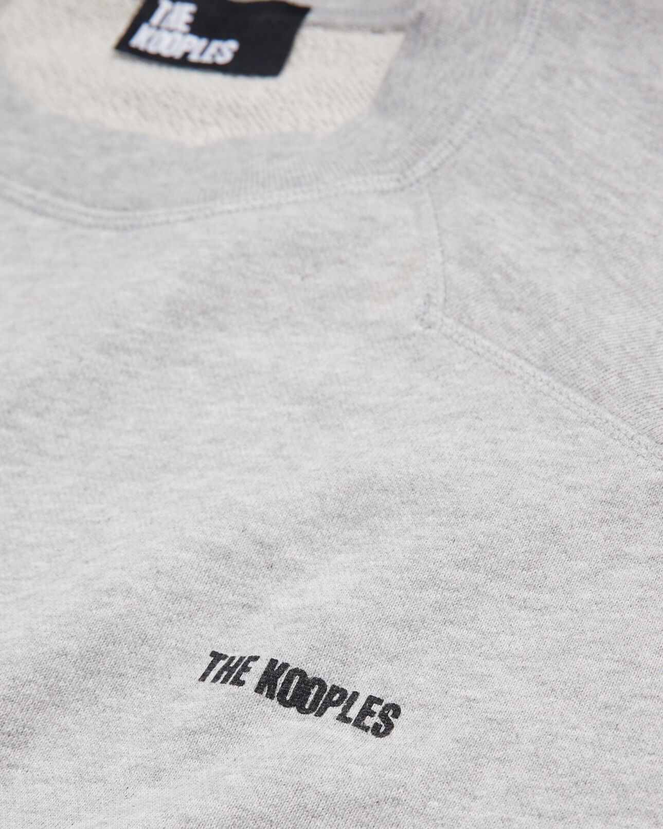 The Kooples HOMME GRIS CLAIR sweatshirt gris clair avec logo