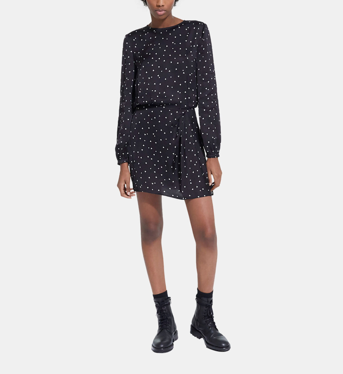 Short dress with heart print The Kooples