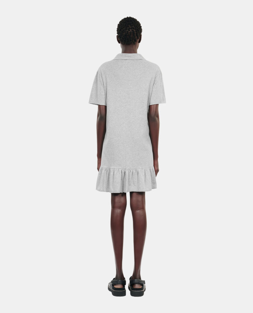 The Kooples WOMEN STONE GREY grey eternal life tour serigraphy t-shirt dress