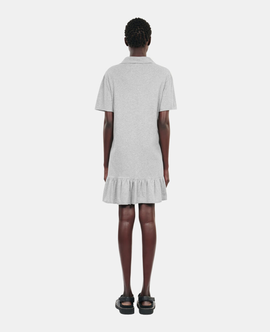 The Kooples WOMEN STONE GREY grey eternal life tour serigraphy t-shirt dress