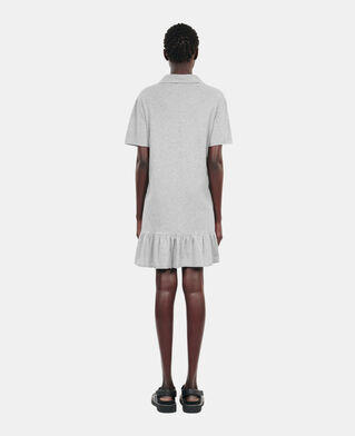 The Kooples WOMEN STONE GREY grey eternal life tour serigraphy t-shirt dress