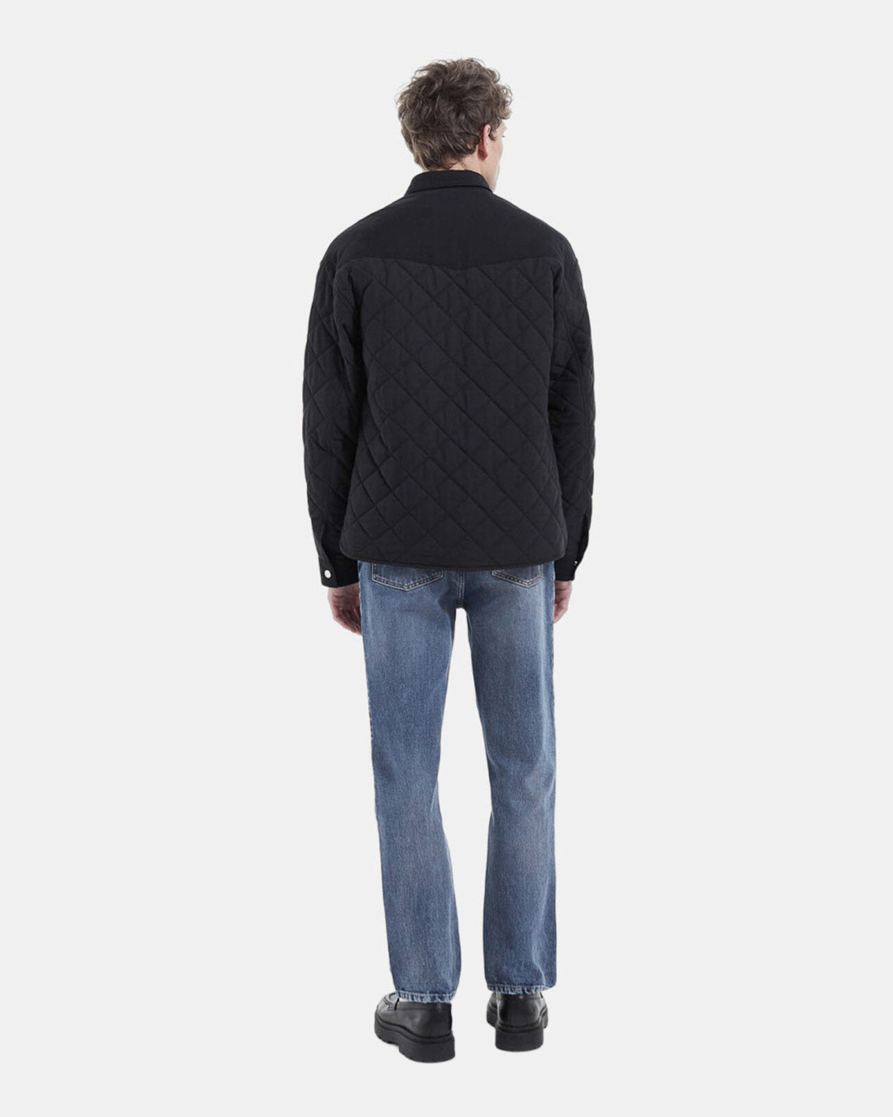 The Kooples HOMME BLACK veste technique matelassée noire poches