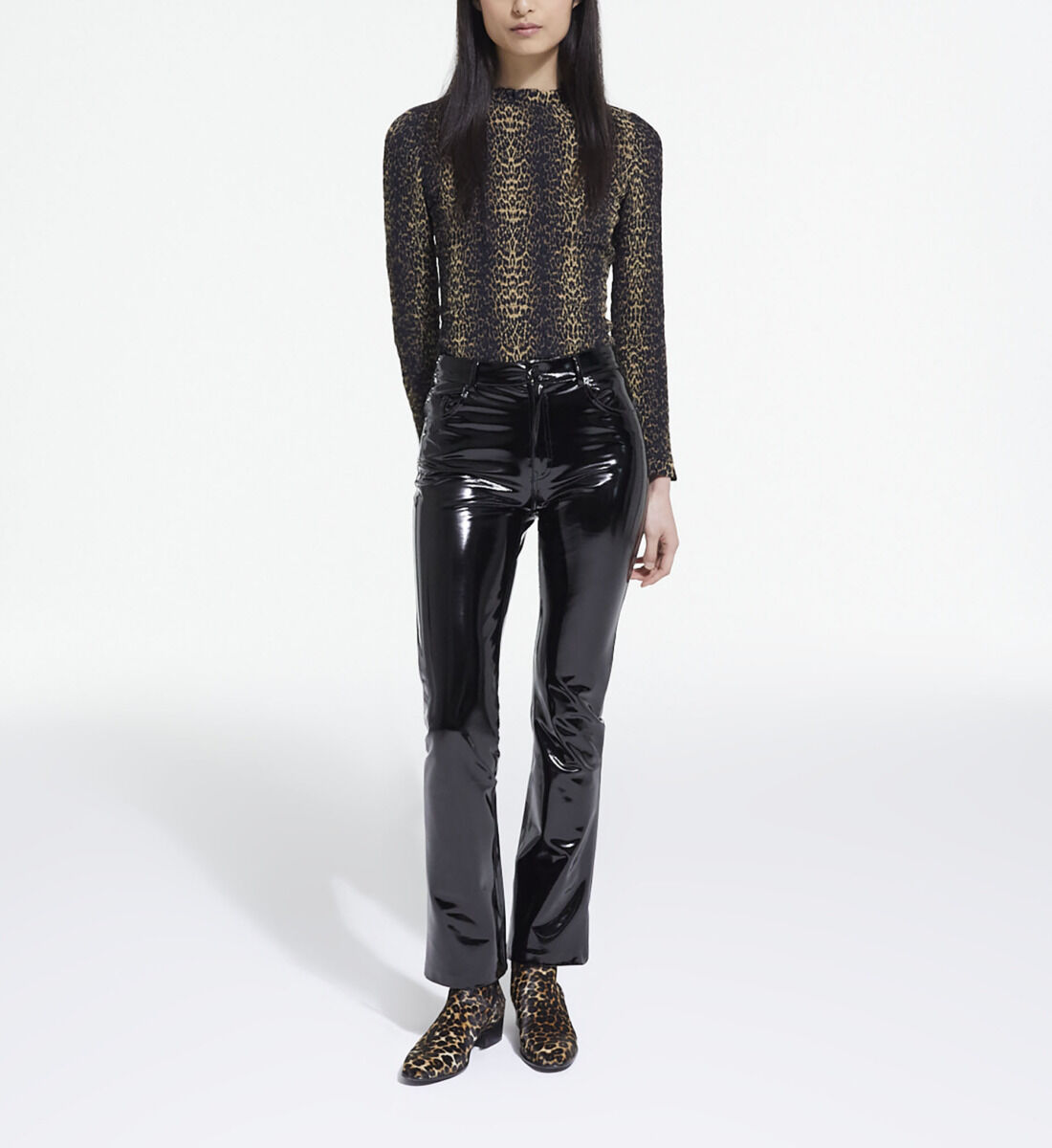Jupe leopard the kooples top