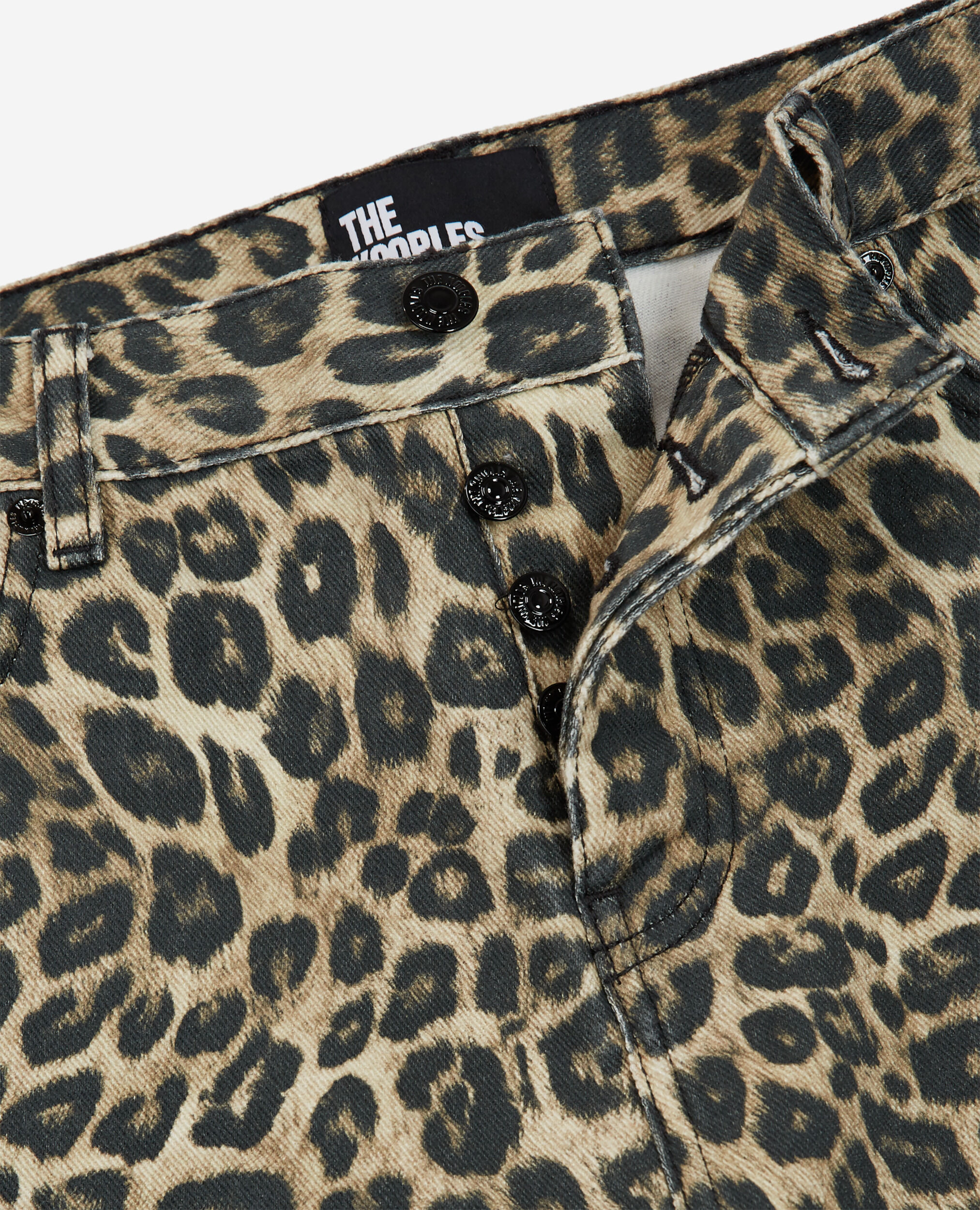 Leoparden-Jeans mit geradem Bein, LEOPARD, hi-res image number null