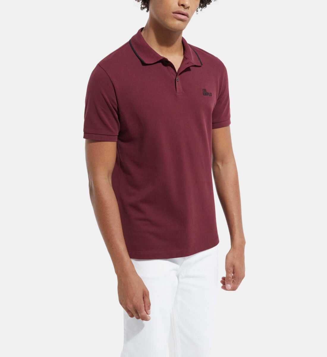 Burberry burgundy deals polo