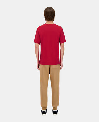 The Kooples HERREN CHERRY rotes t-shirt mit siebdruck für herren