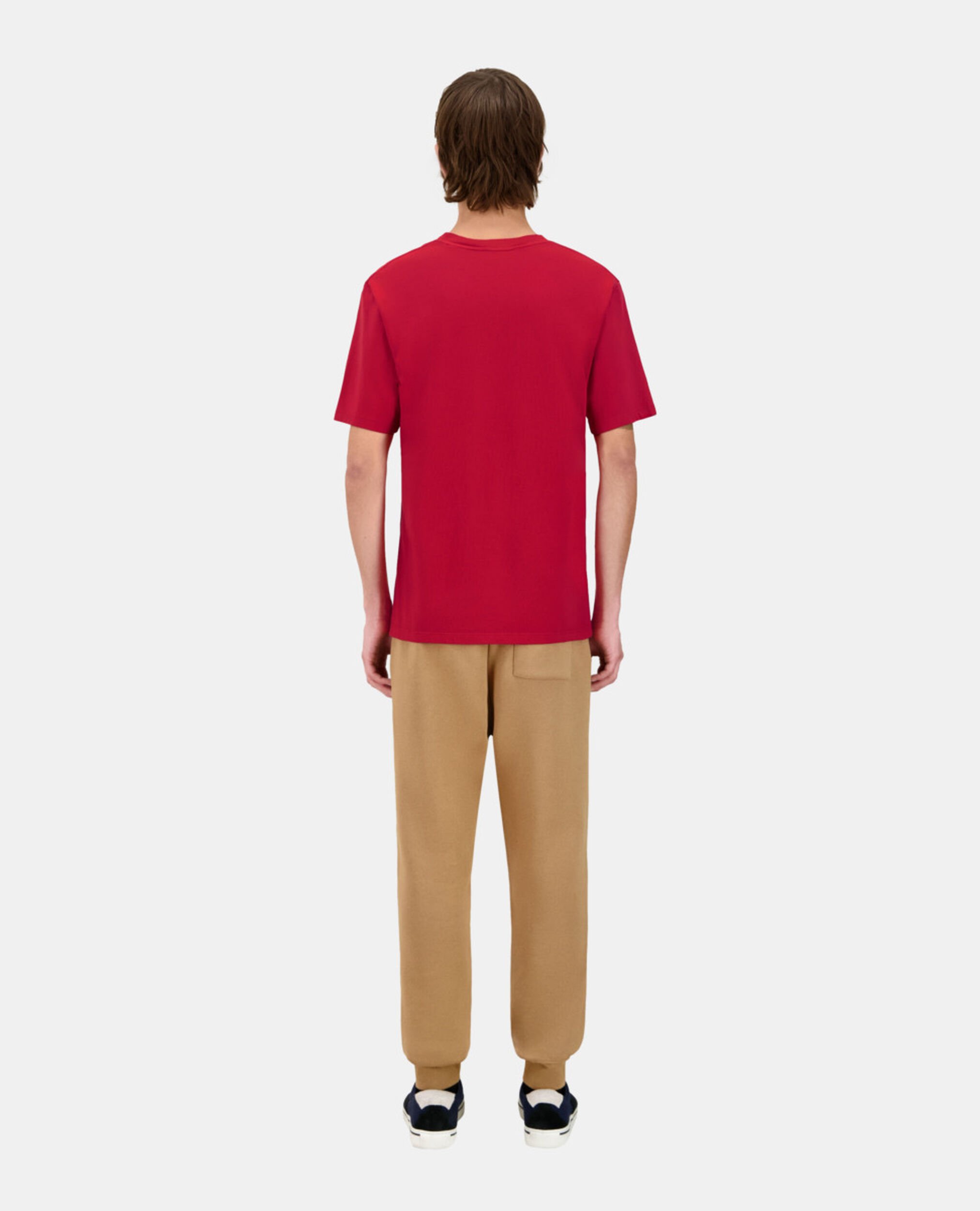 Rotes T-Shirt mit Siebdruck für Herren, CHERRY, hi-res image number null