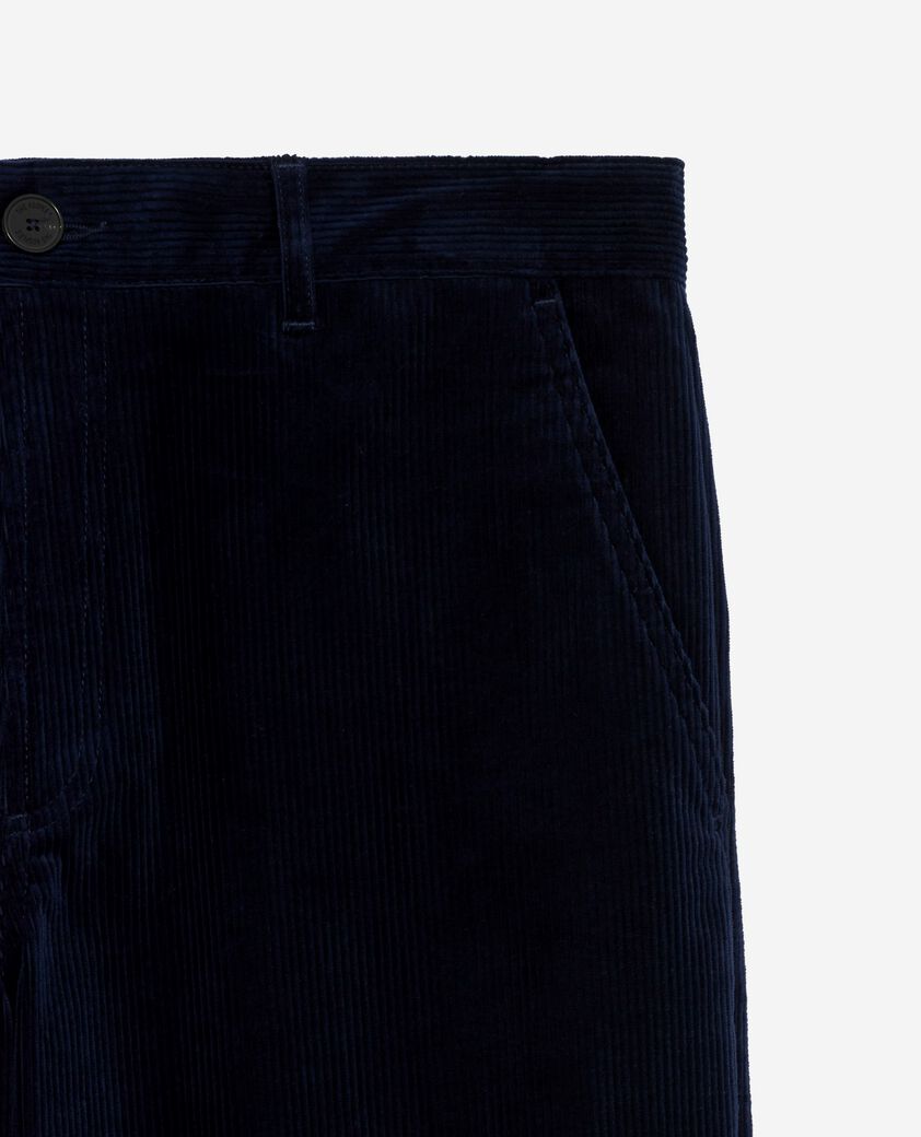 The Kooples MEN NAVY navy corduroy wide-leg pants