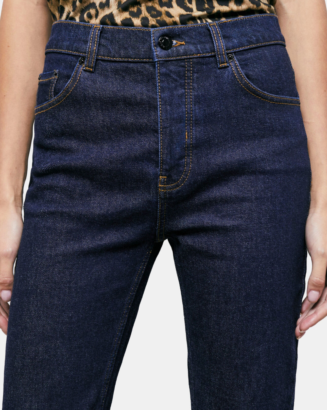 The Kooples F BLUE BRUT dark blue flare jeans