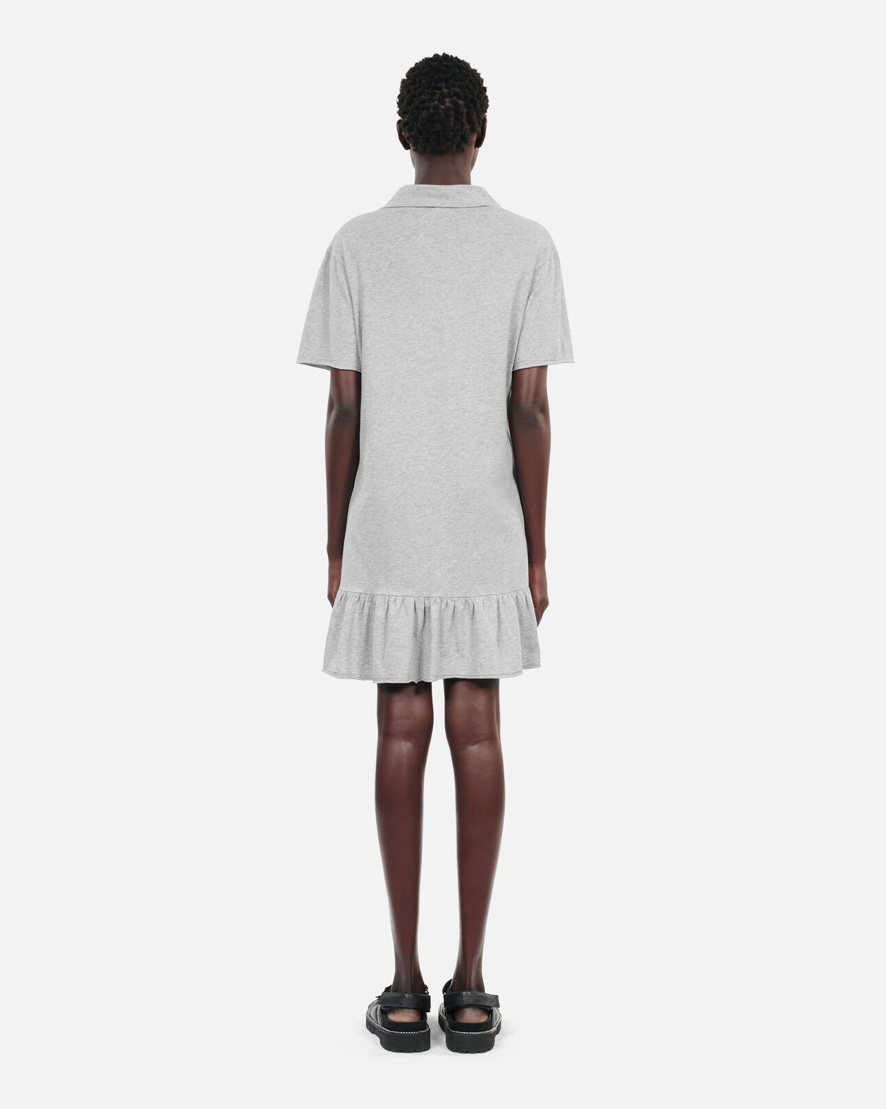 The Kooples WOMEN STONE GREY grey eternal life tour serigraphy t-shirt dress