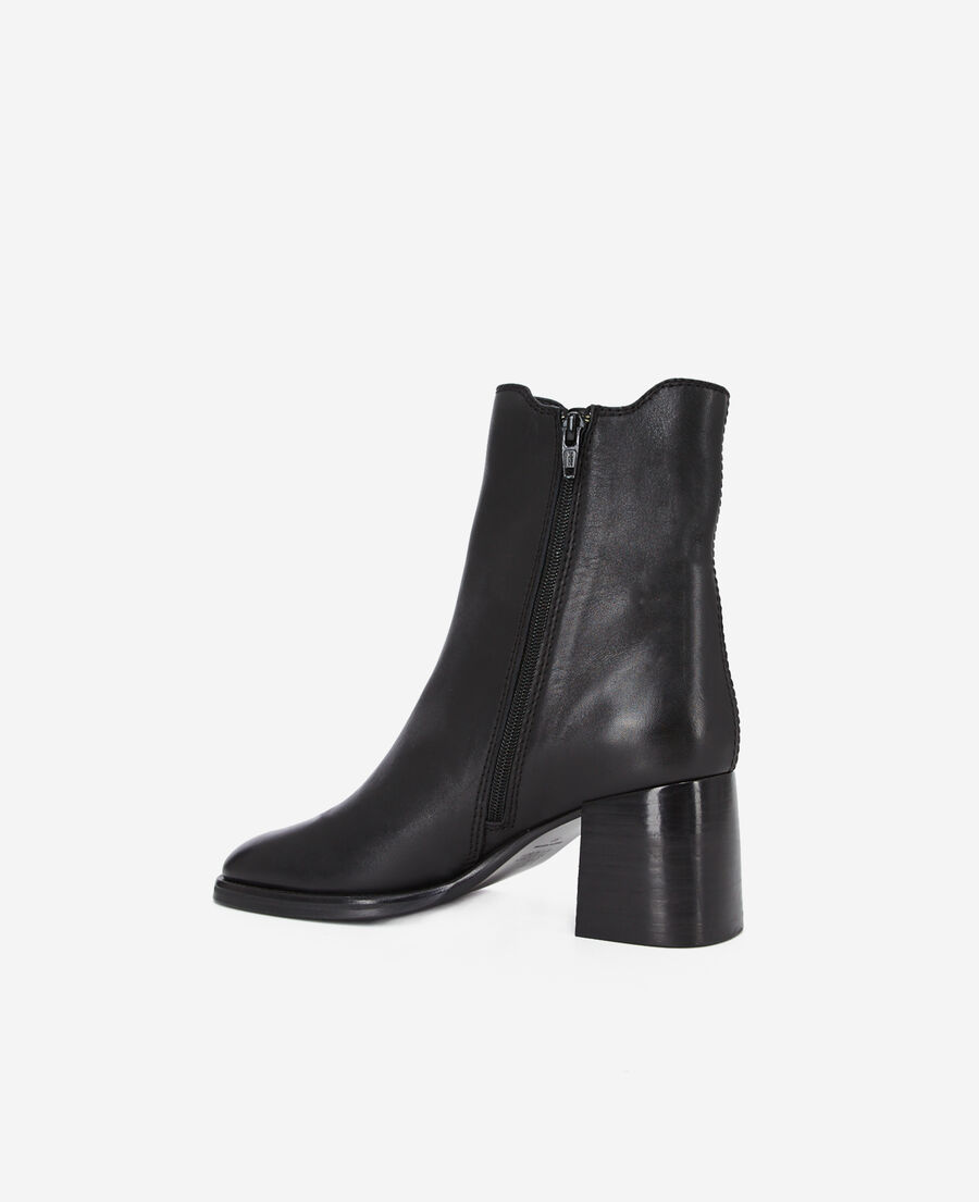 The Kooples FEMME BLACK boots &agrave; talons en cuir noir