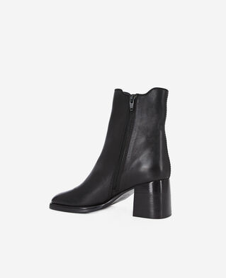 The Kooples FEMME BLACK boots &agrave; talons en cuir noir