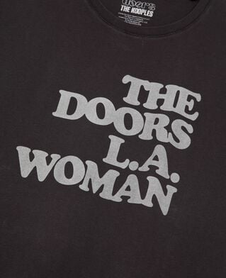 The Kooples MIXTE BLACK WASHED t-shirt mixte the doors x the kooples noir
