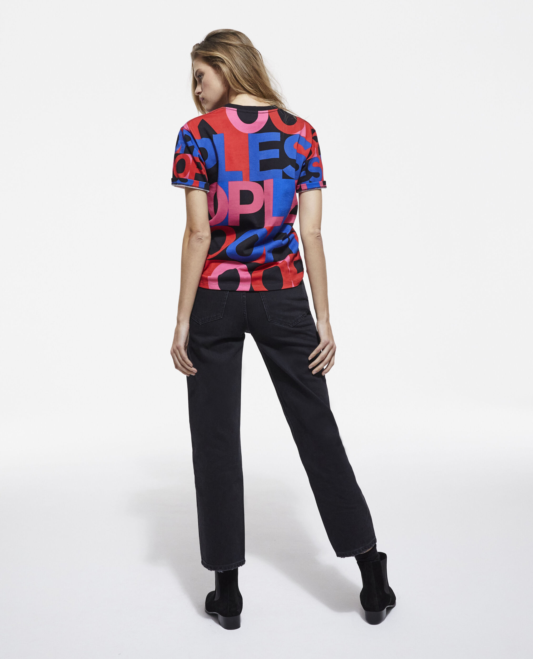 T-shirt logo The Kooples multicolore, MULTICOLOR, hi-res image number null