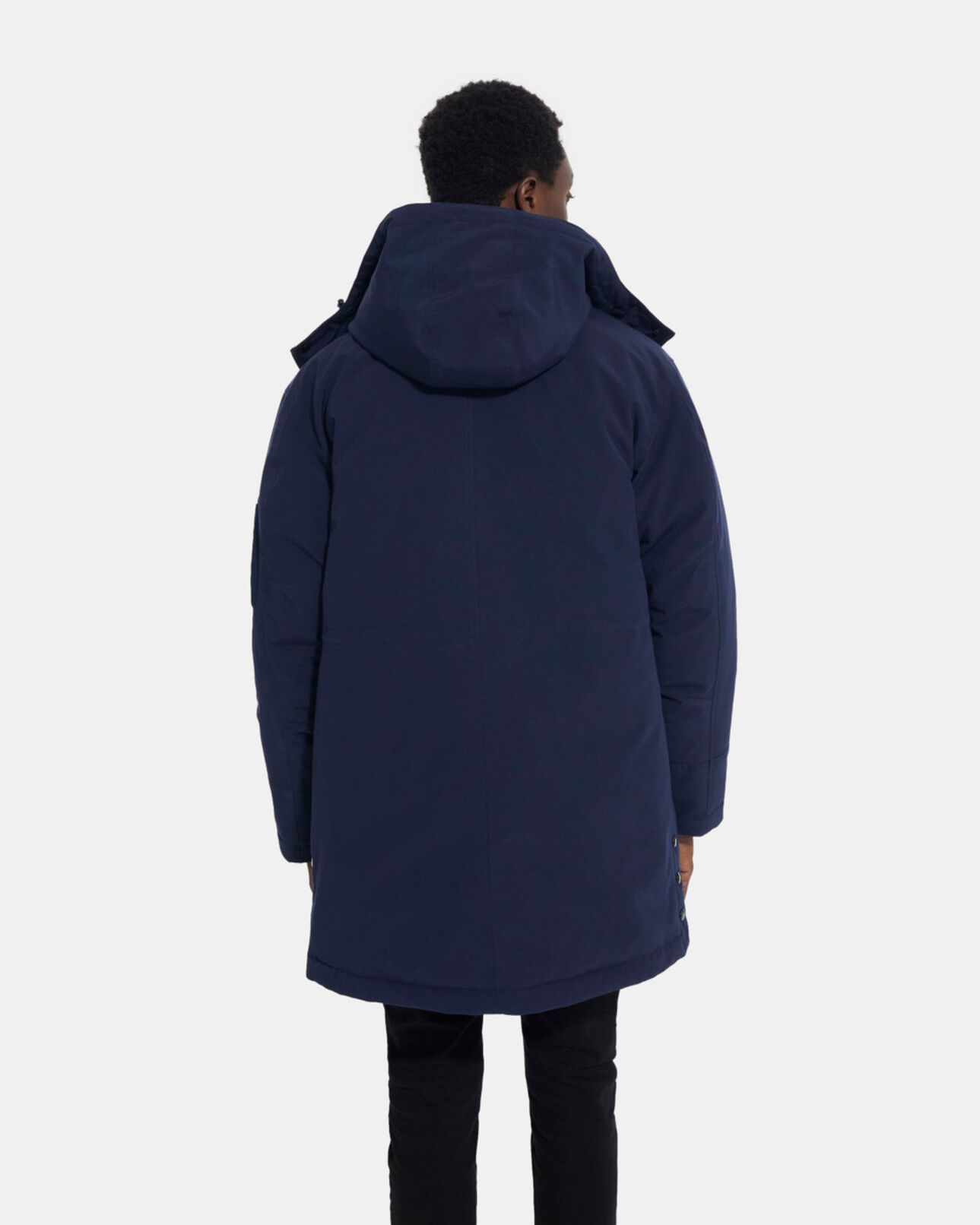 The Kooples HOMME NAVY parka à capuche bleu marine