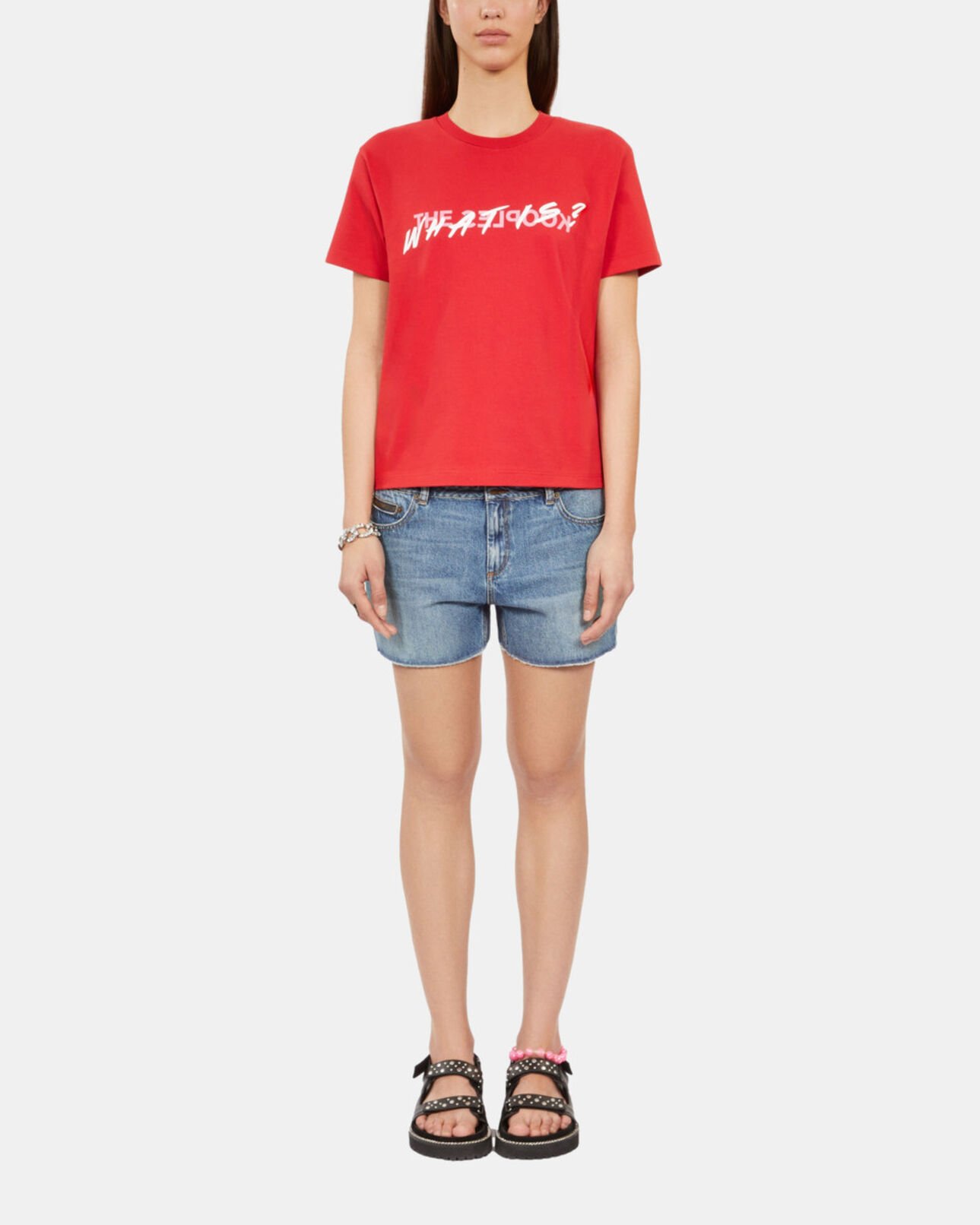 The Kooples WOMEN RED bright red what is t-shirt