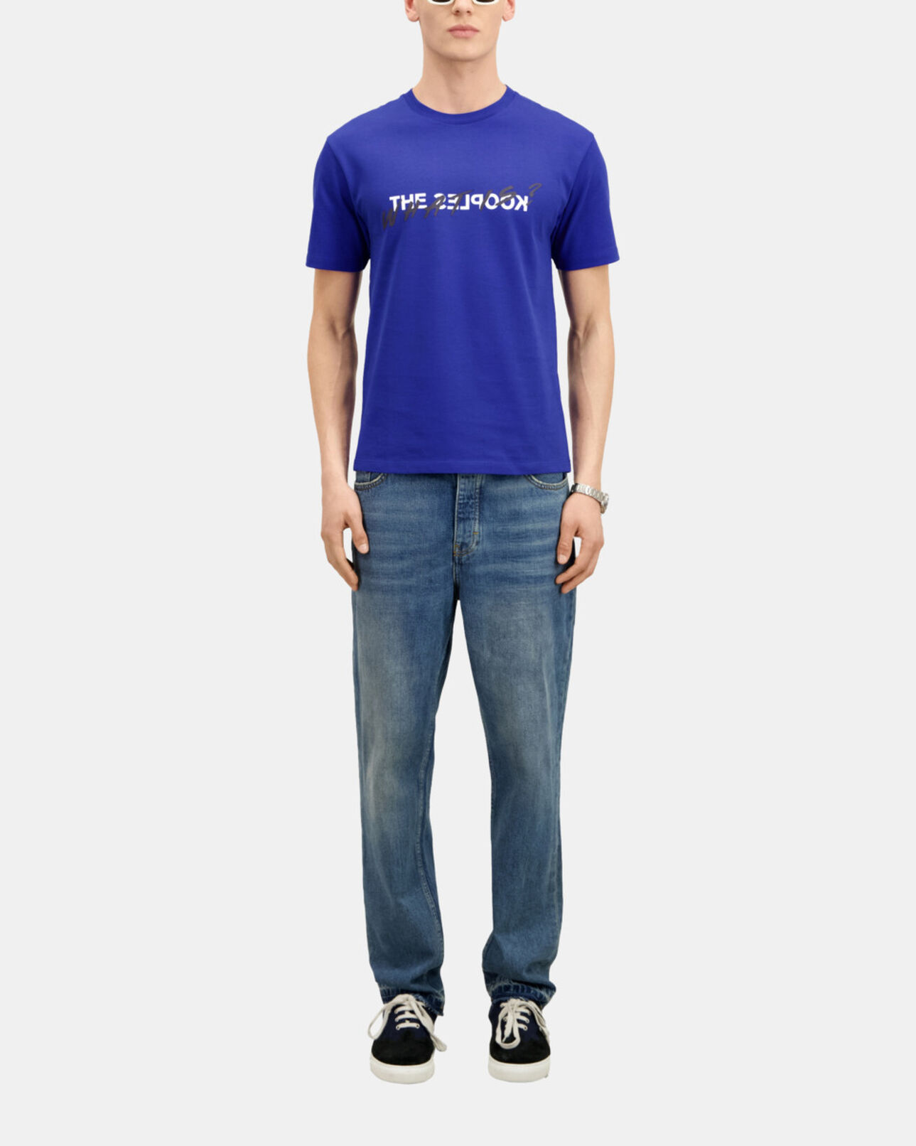 The Kooples HOMME OCEAN t-shirt what is bleu électrique