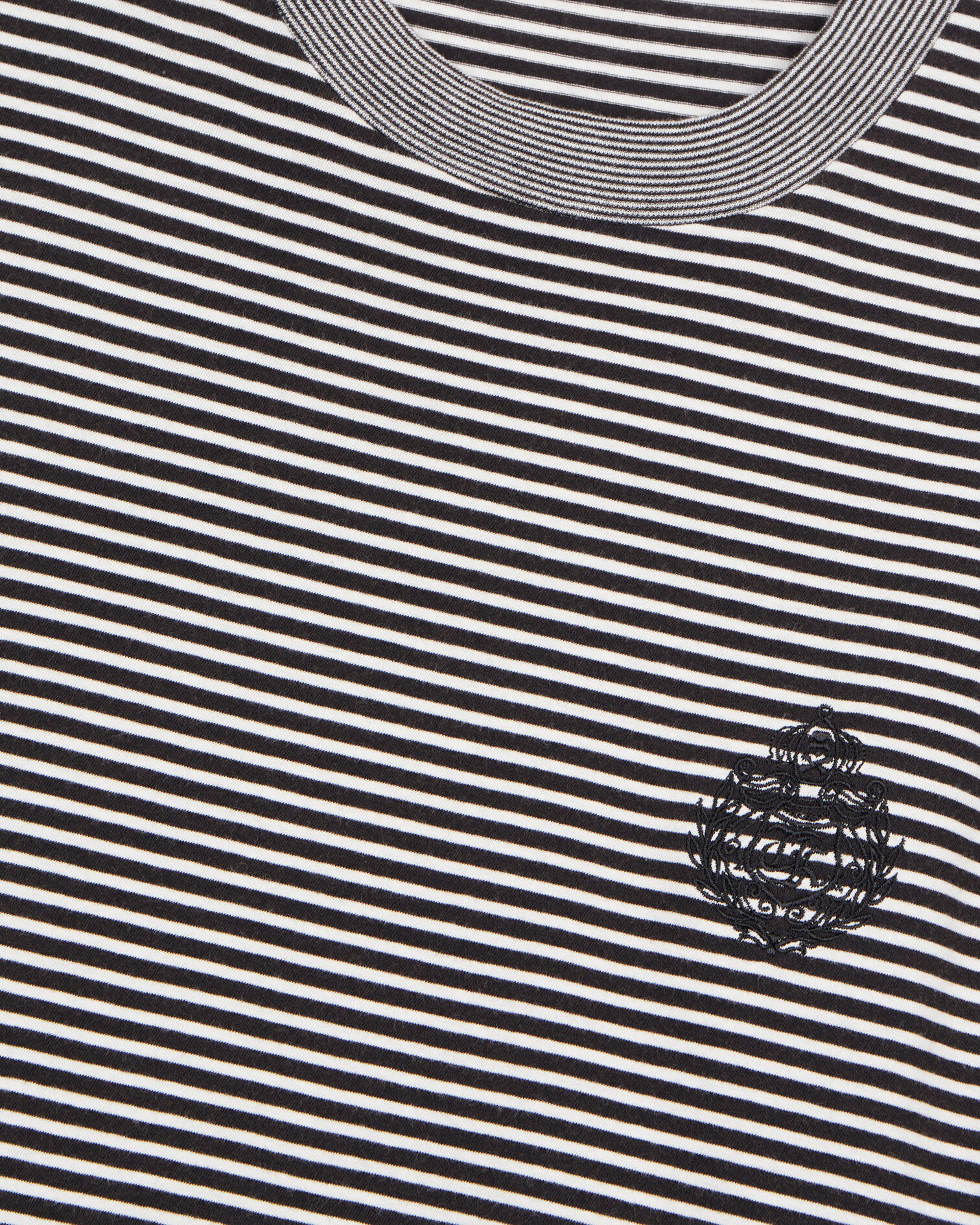 Striped Blazon t-shirt, BLACK / WHITE, hi-res image number null